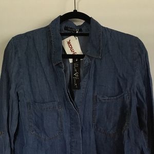 Velvet Heart Chambray Button Down, Medium, NWT